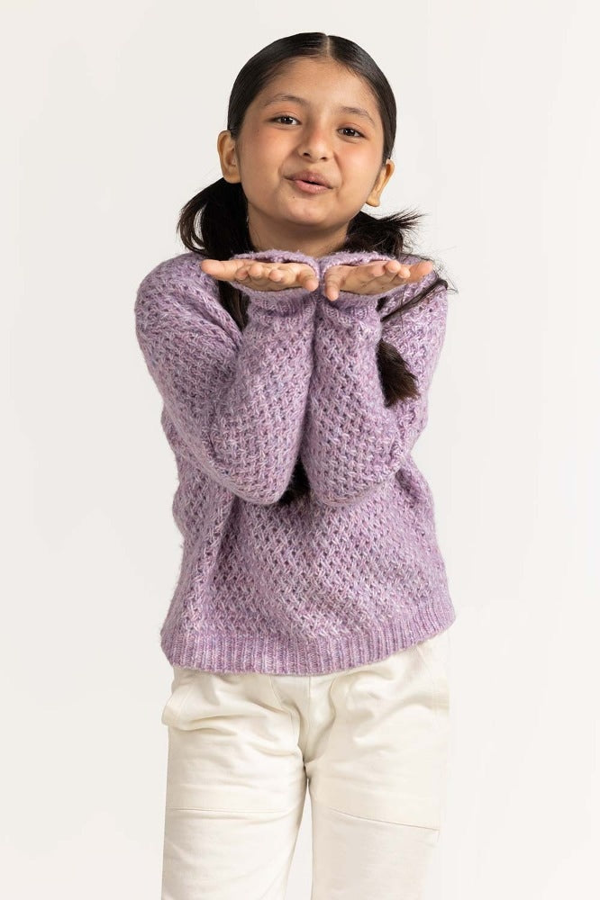 Purple Basic Sweater