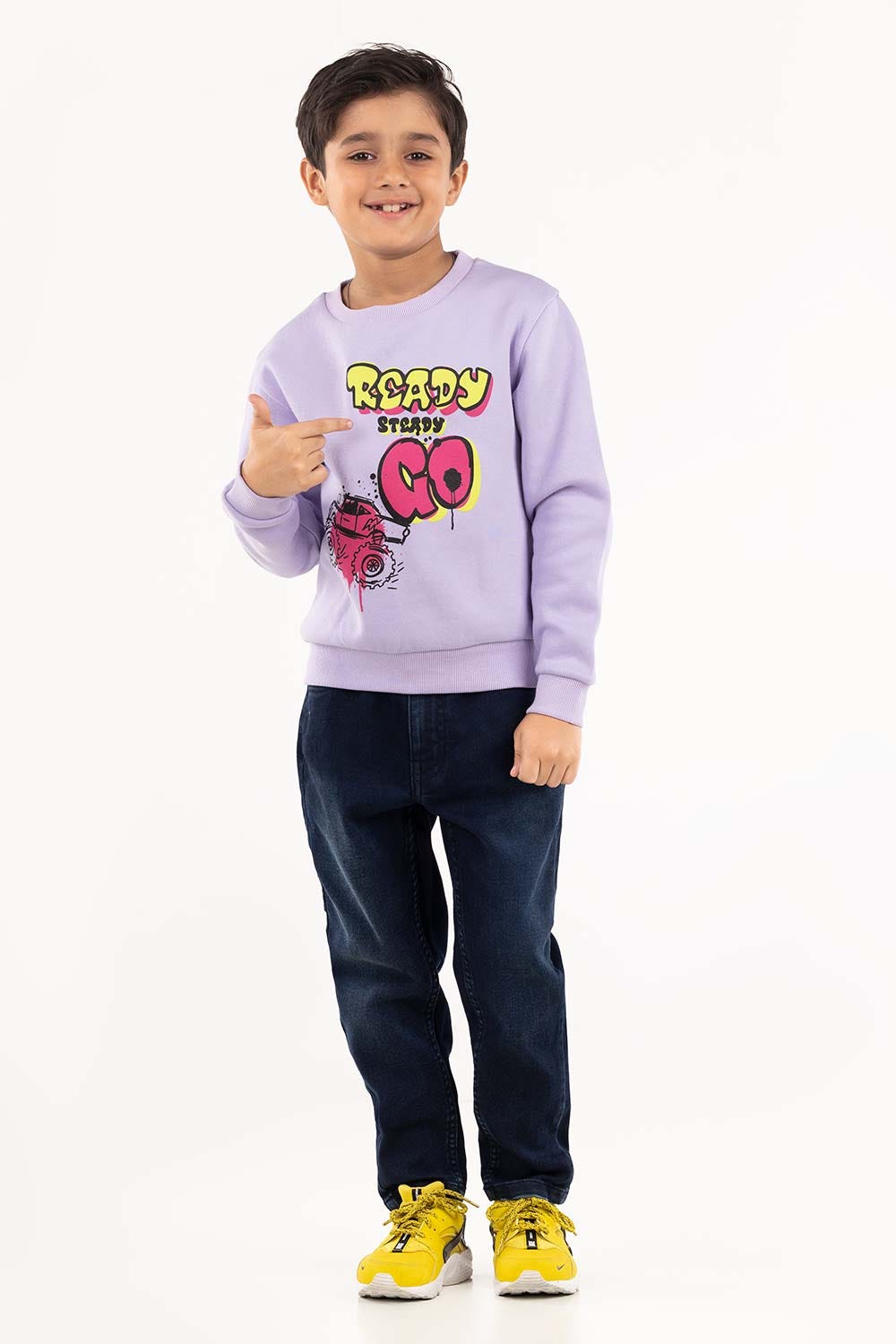 Toddler Boy Purple Sweatshirt