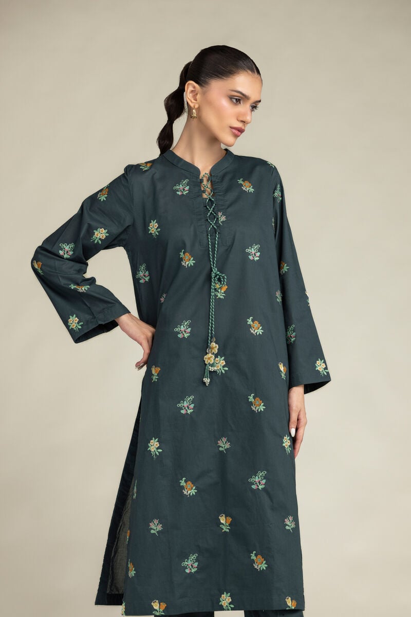 Green Cambric Kurta
