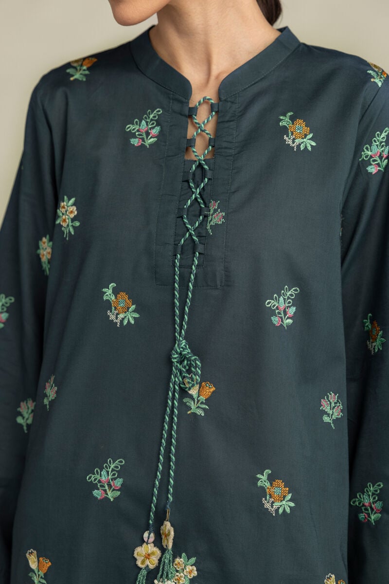 Green Cambric Kurta