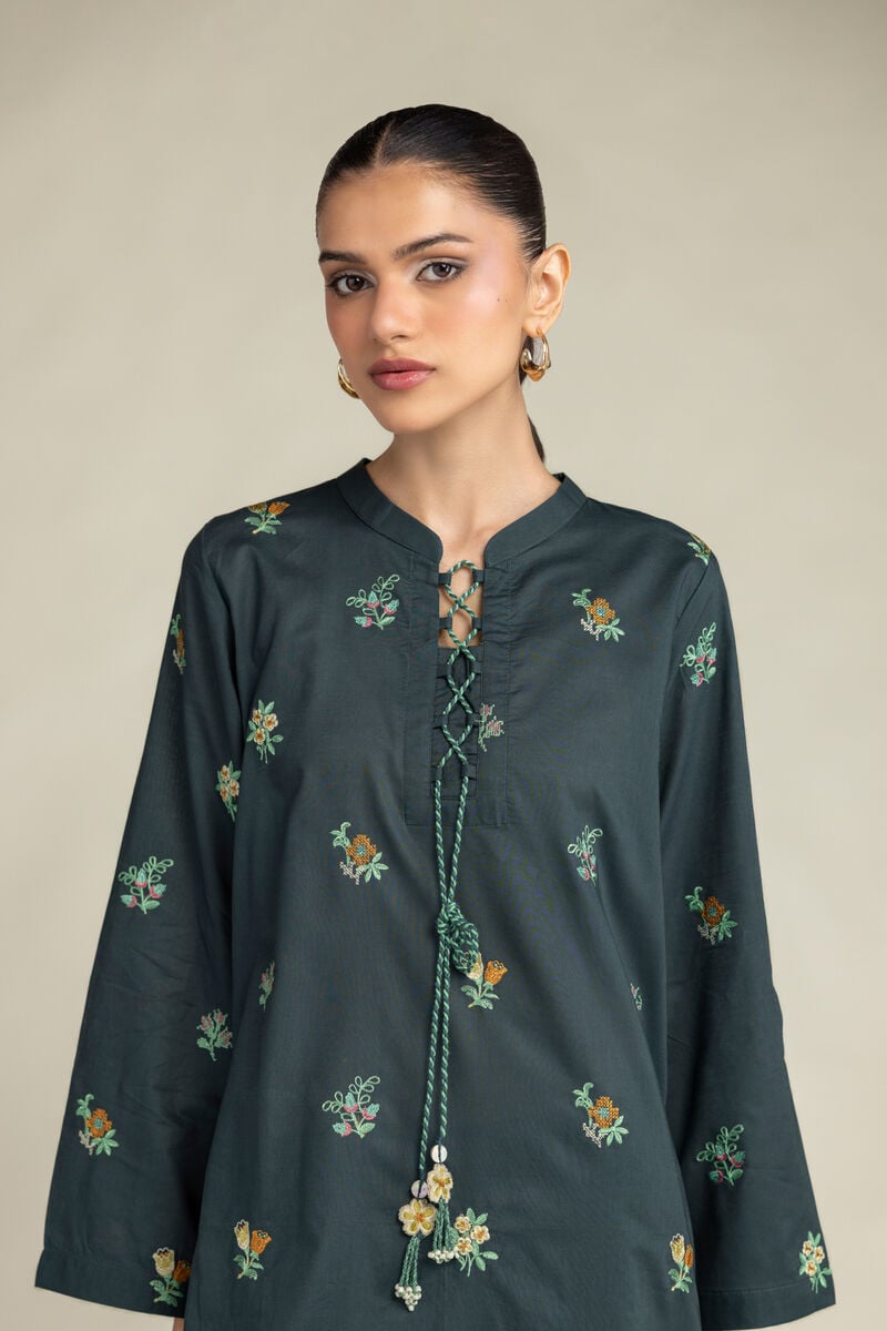 Green Cambric Kurta