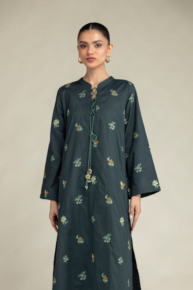 Green Cambric Kurta