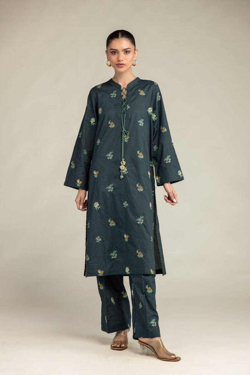 Green Cambric Kurta
