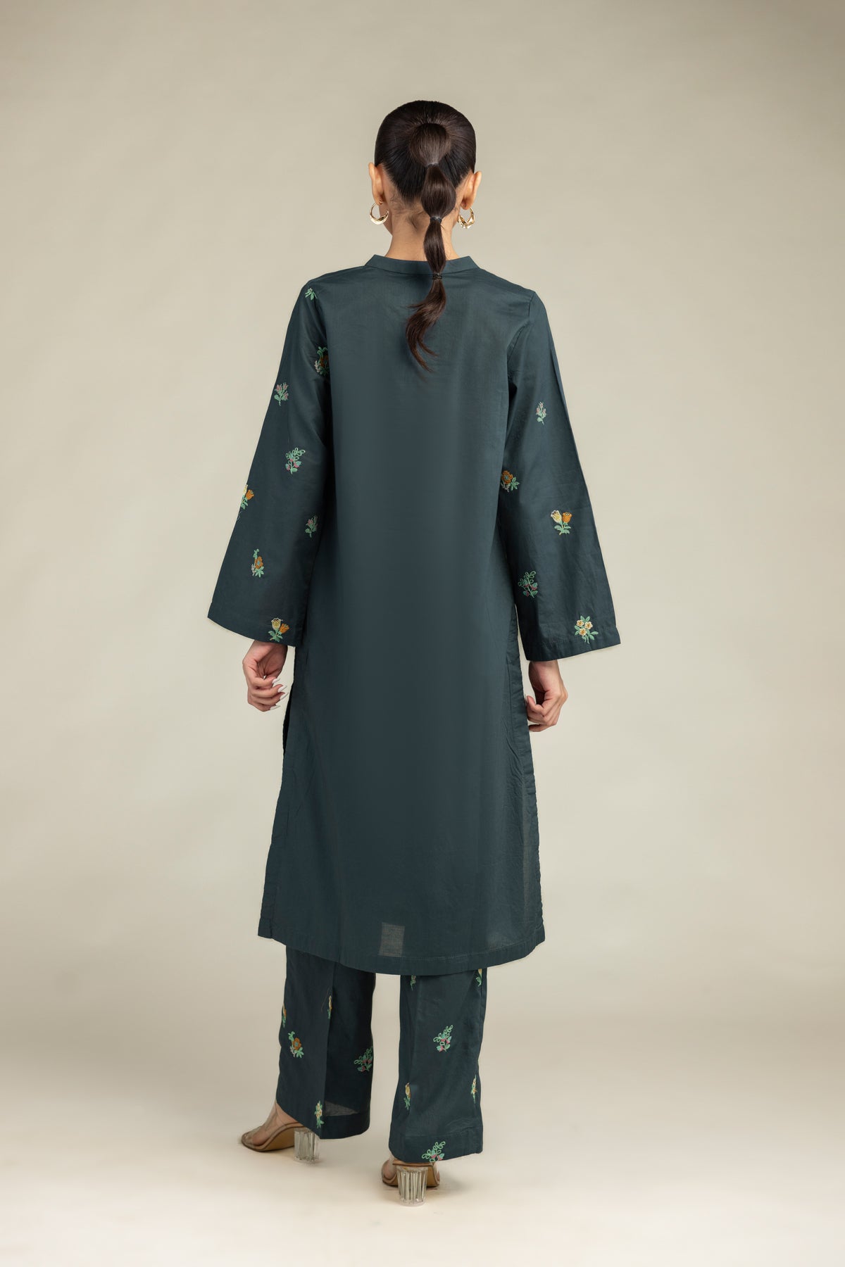 Green Cambric Kurta