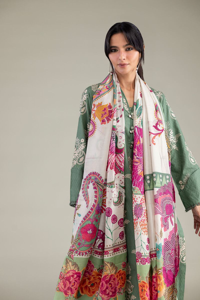 Lawn Floral Dupatta