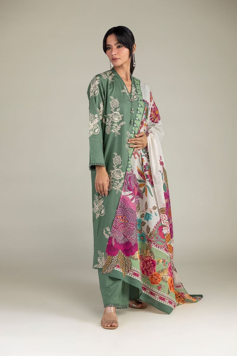 Lawn Floral Dupatta