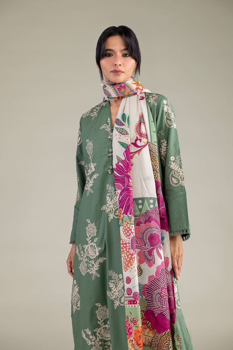 Lawn Floral Dupatta
