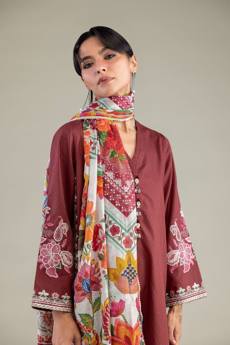Floral Lawn Dupatta