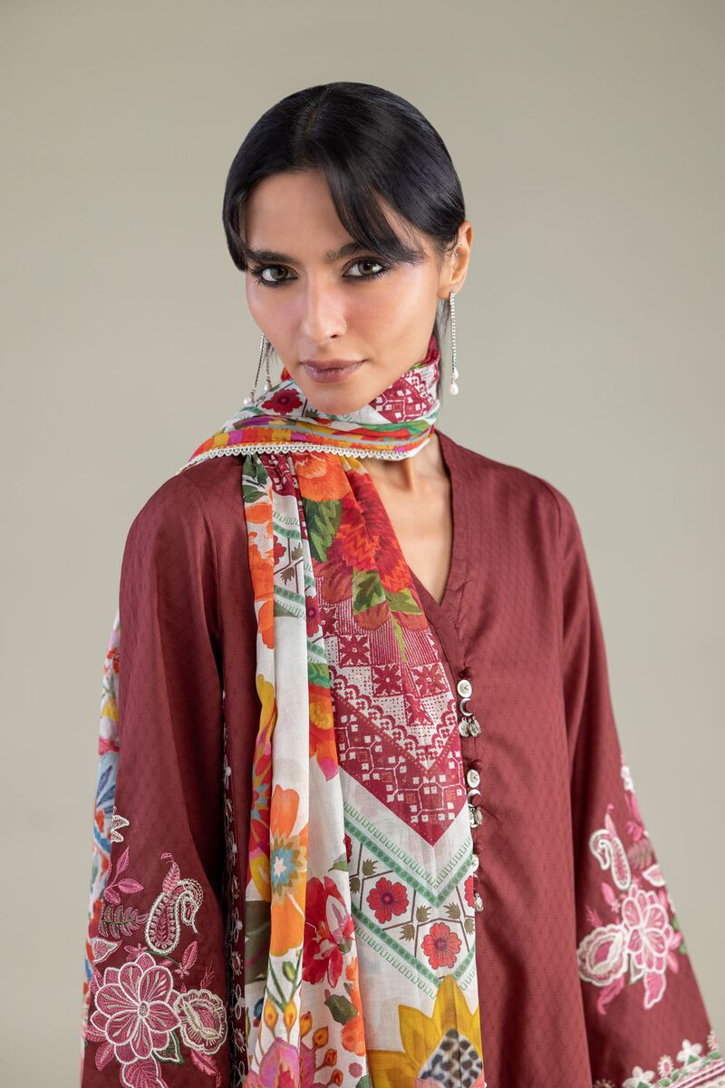 Floral Lawn Dupatta
