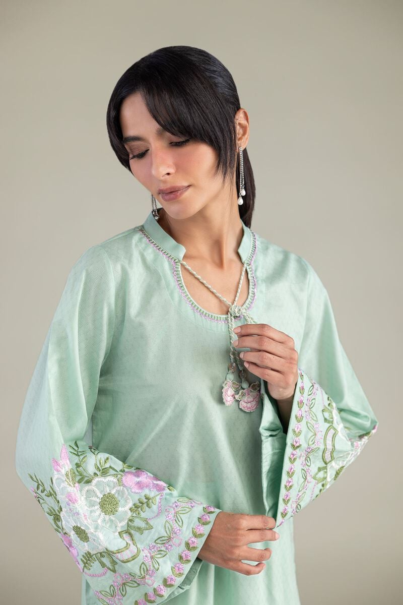 Mint Cotton Kurta
