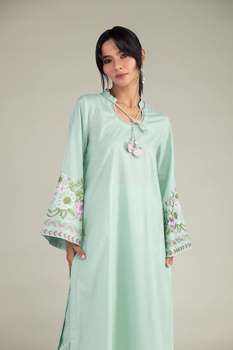 Mint Cotton Kurta