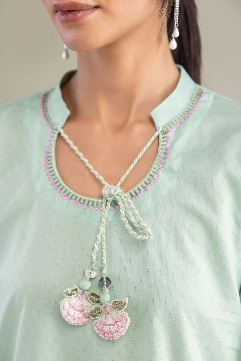 Mint Cotton Kurta