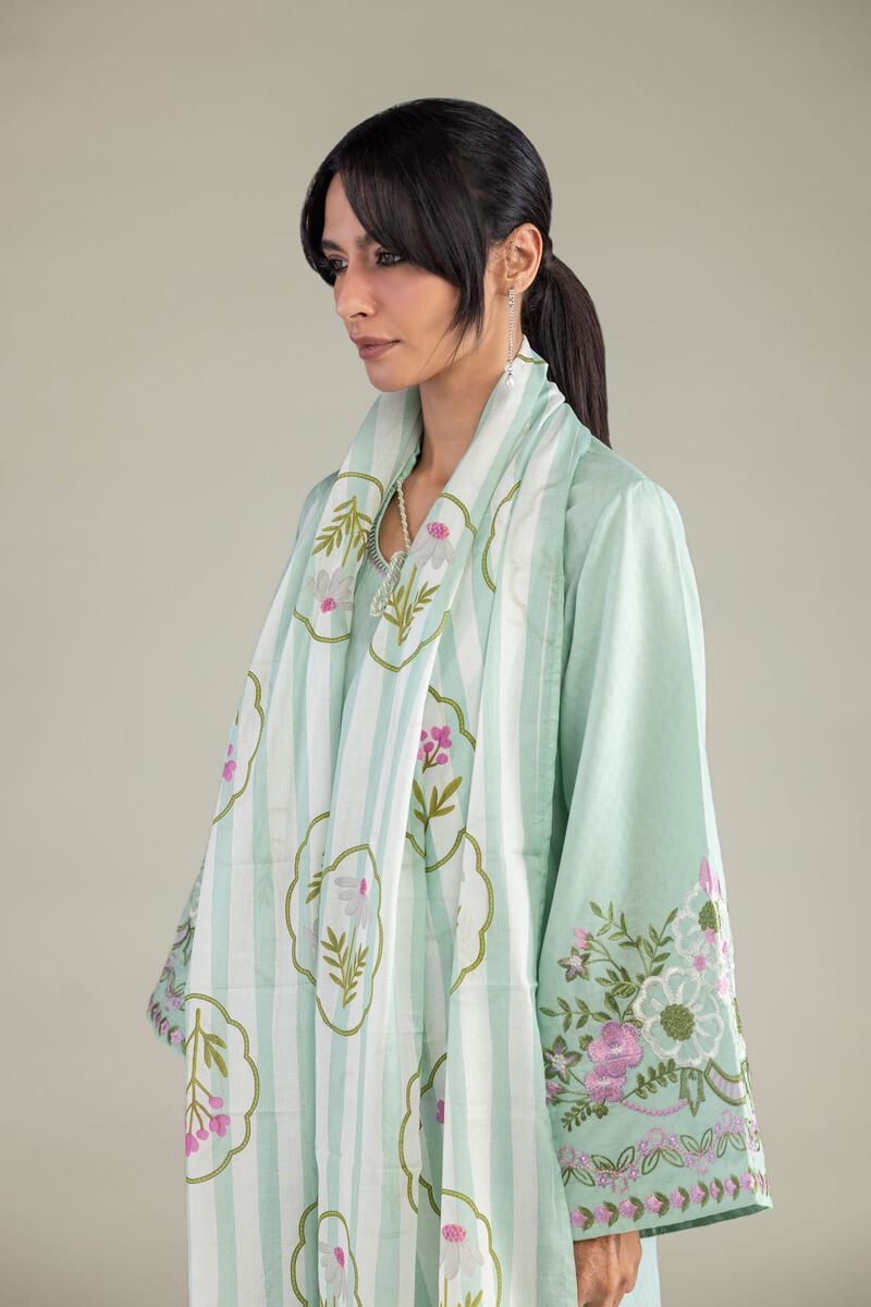 Floral Lawn Dupatta