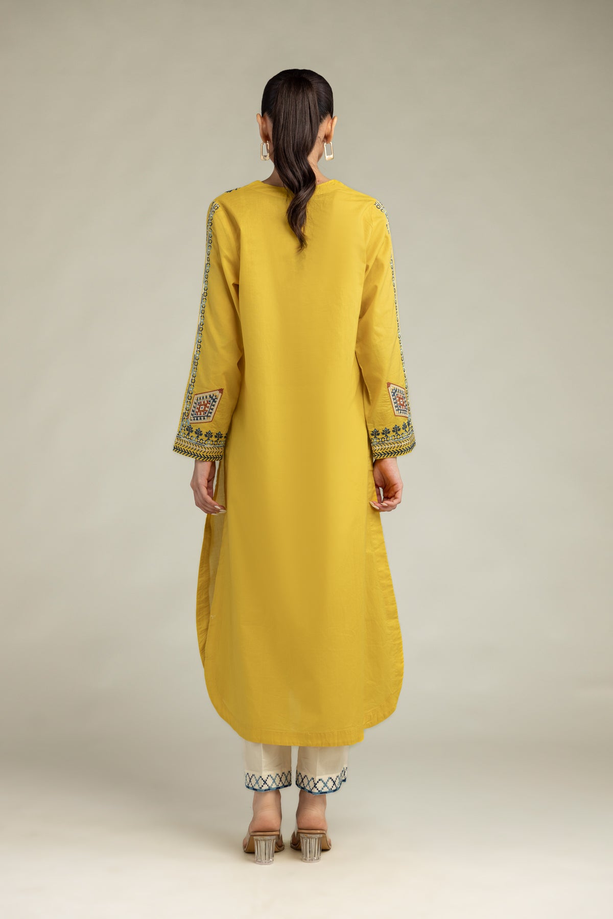 Yellow Longline Kurta