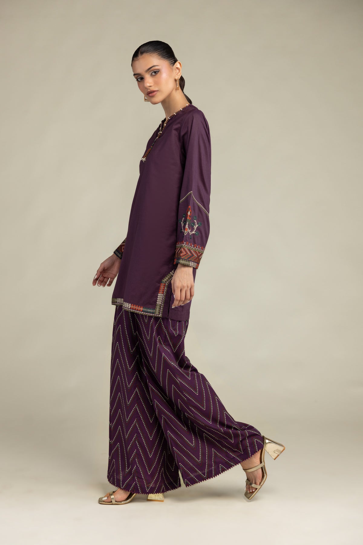 Purple Cambric Pants