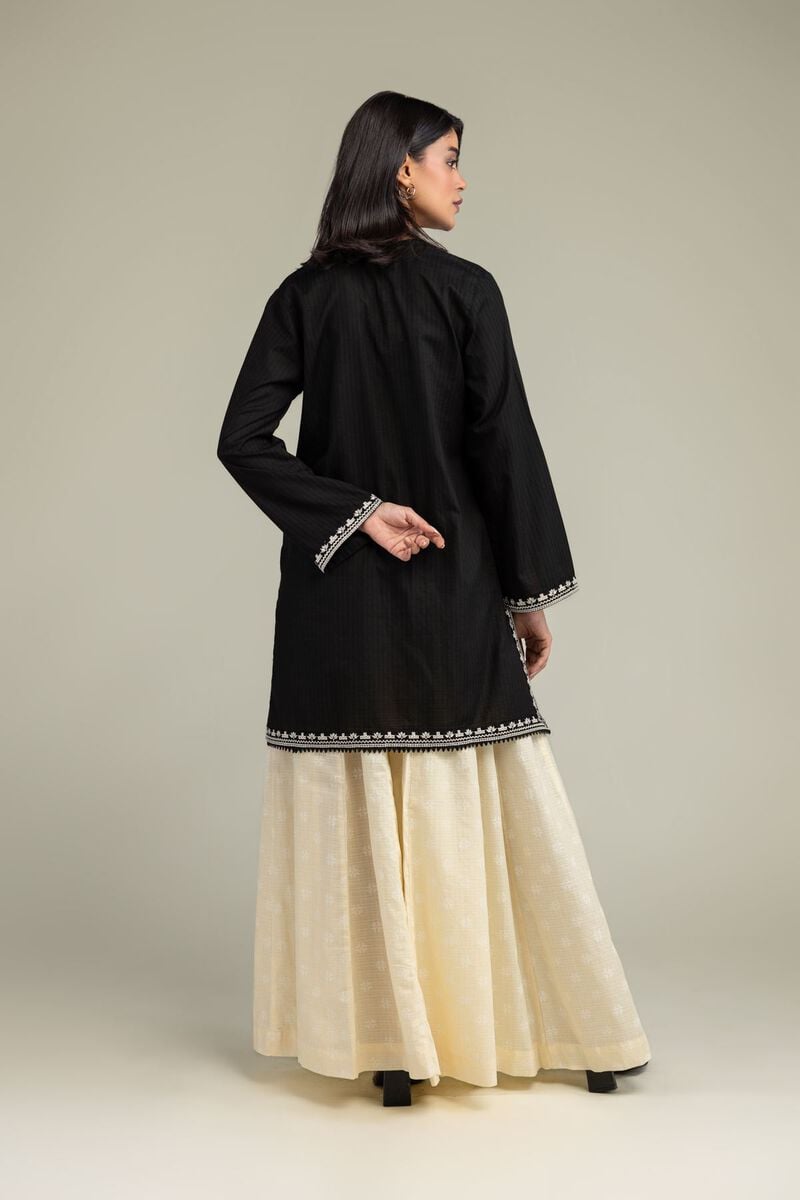 Short Black Kurta