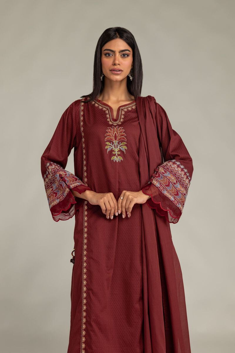 Solid Lawn Dupatta