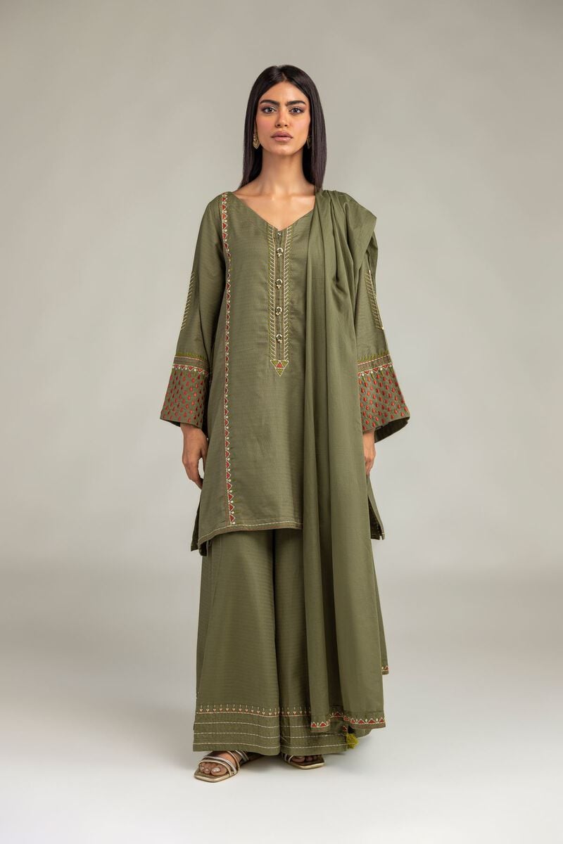 Olive Lawn Dupatta