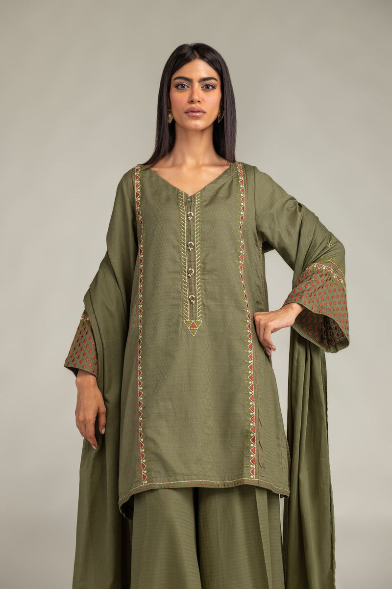 Olive Lawn Dupatta