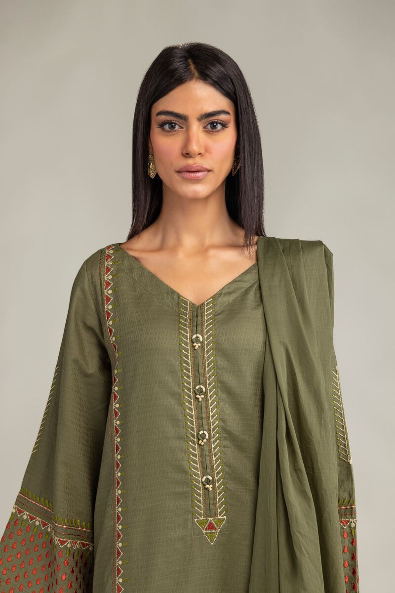 Olive Lawn Dupatta