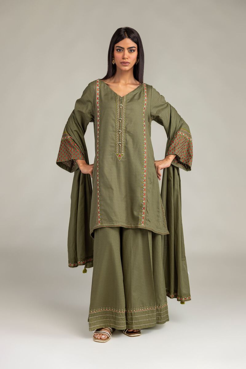 Olive Lawn Dupatta