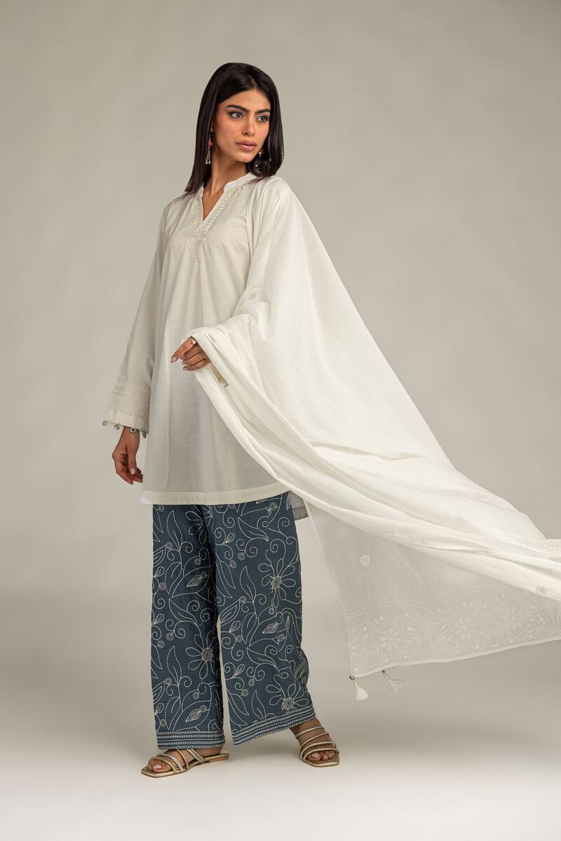 White Lawn Dupatta