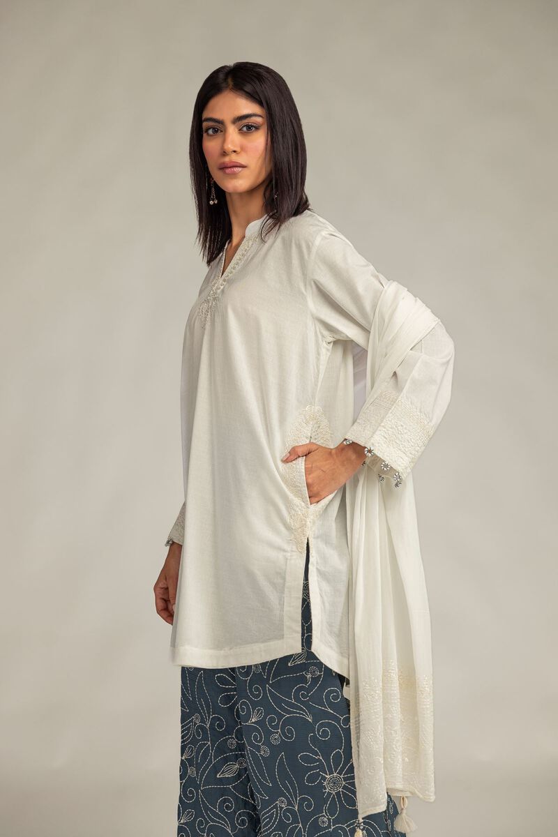 White Lawn Dupatta