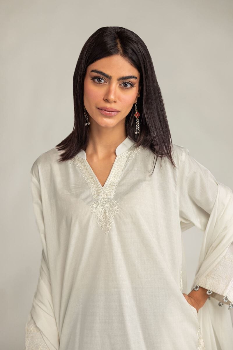 White Lawn Dupatta