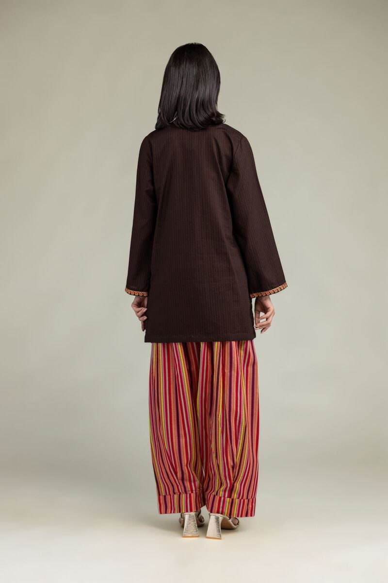 V-Neck Cotton Kurta