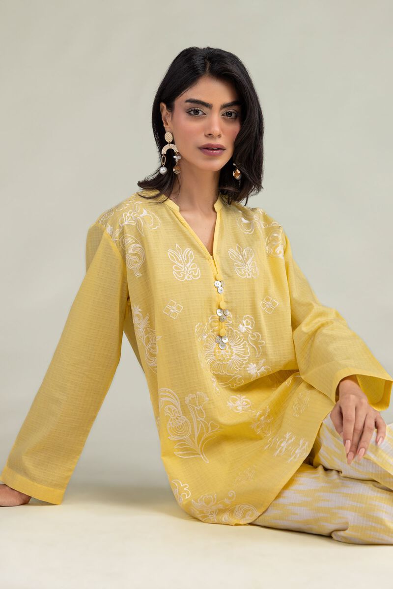 Yellow Floral Kurta