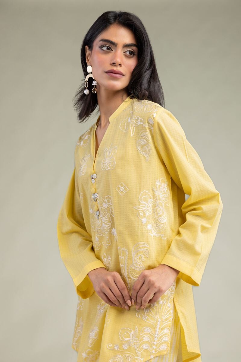 Yellow Floral Kurta
