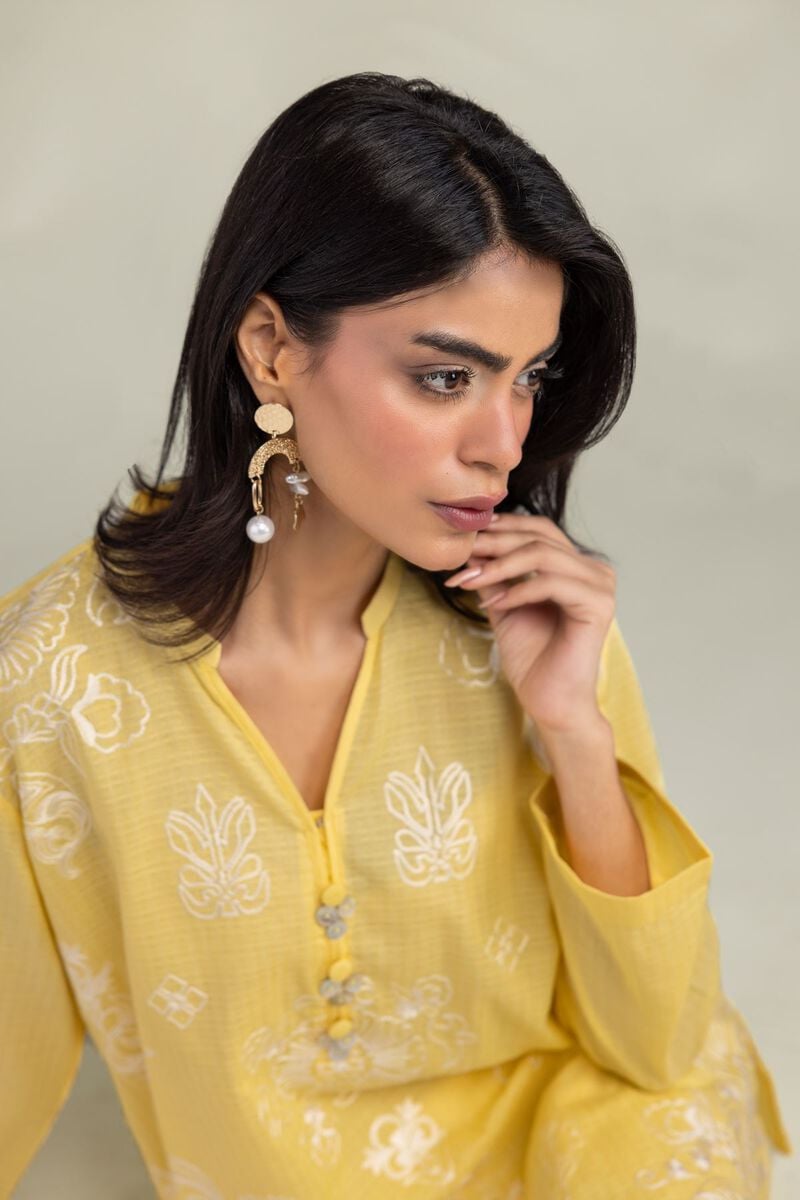 Yellow Floral Kurta