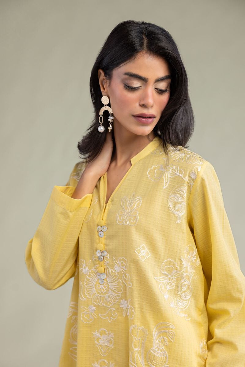 Yellow Floral Kurta