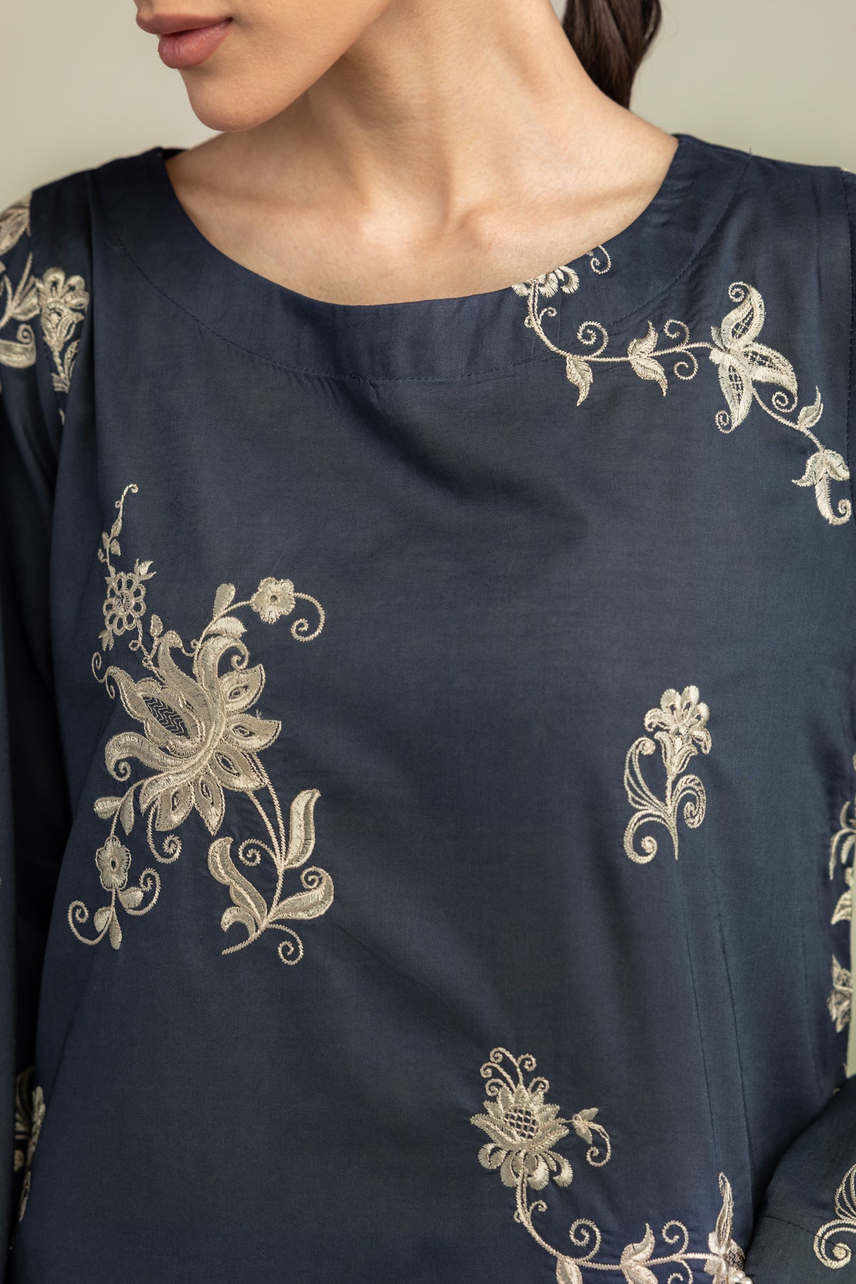 Cambric Longline Kurta