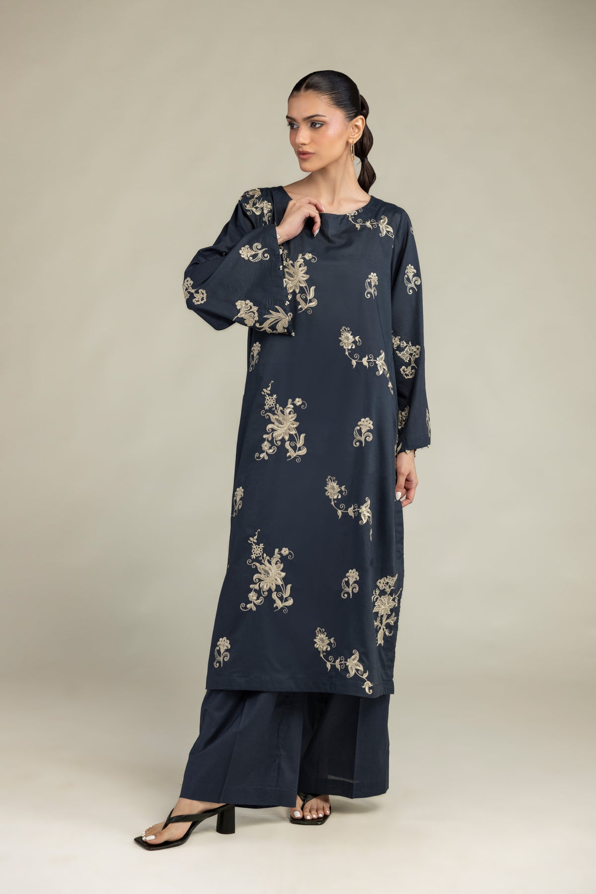 Cambric Longline Kurta