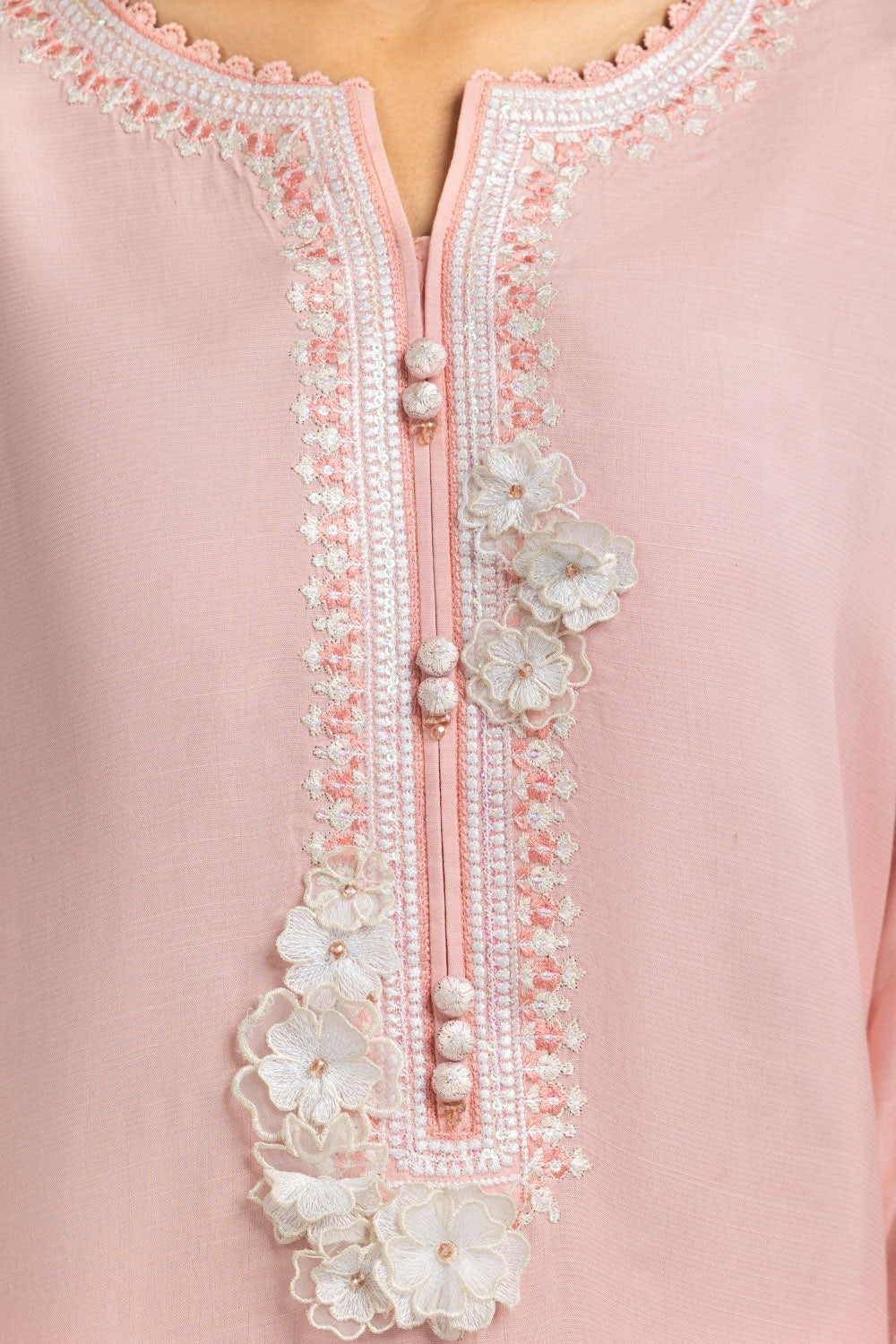 Rawsilk Embroidered Shirt And Trouser
