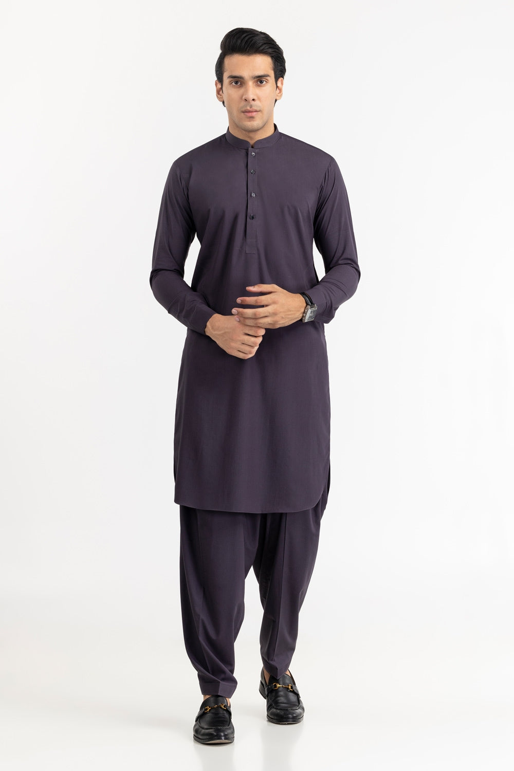 Red Gold Latha Unstitched Fabric Cotton-Lf