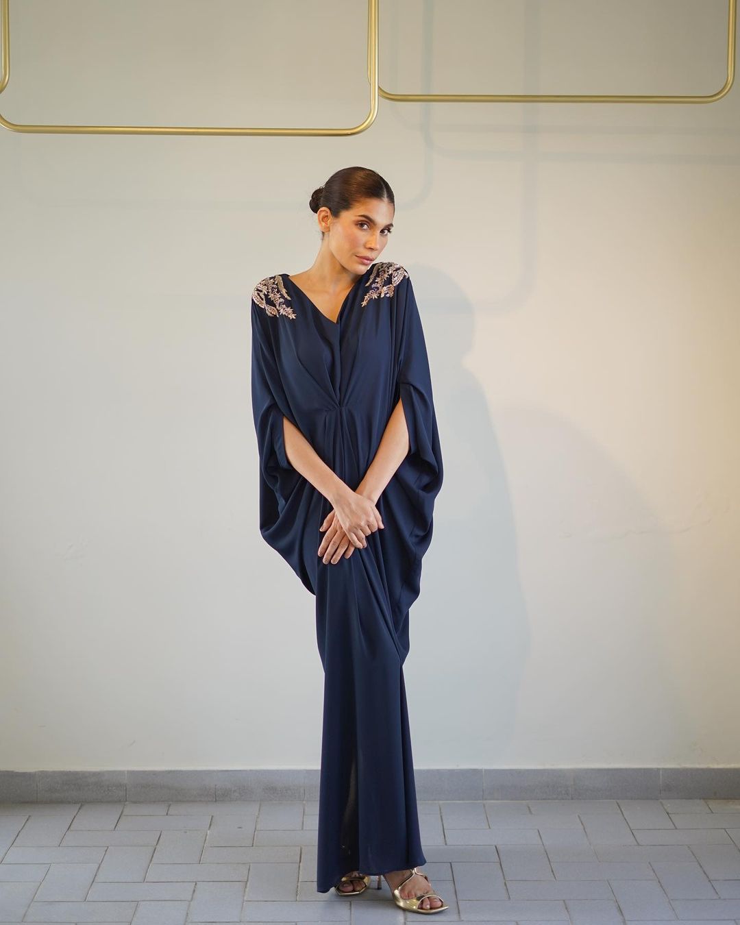 Regalia Navy Kaftan-Semi Formal'25