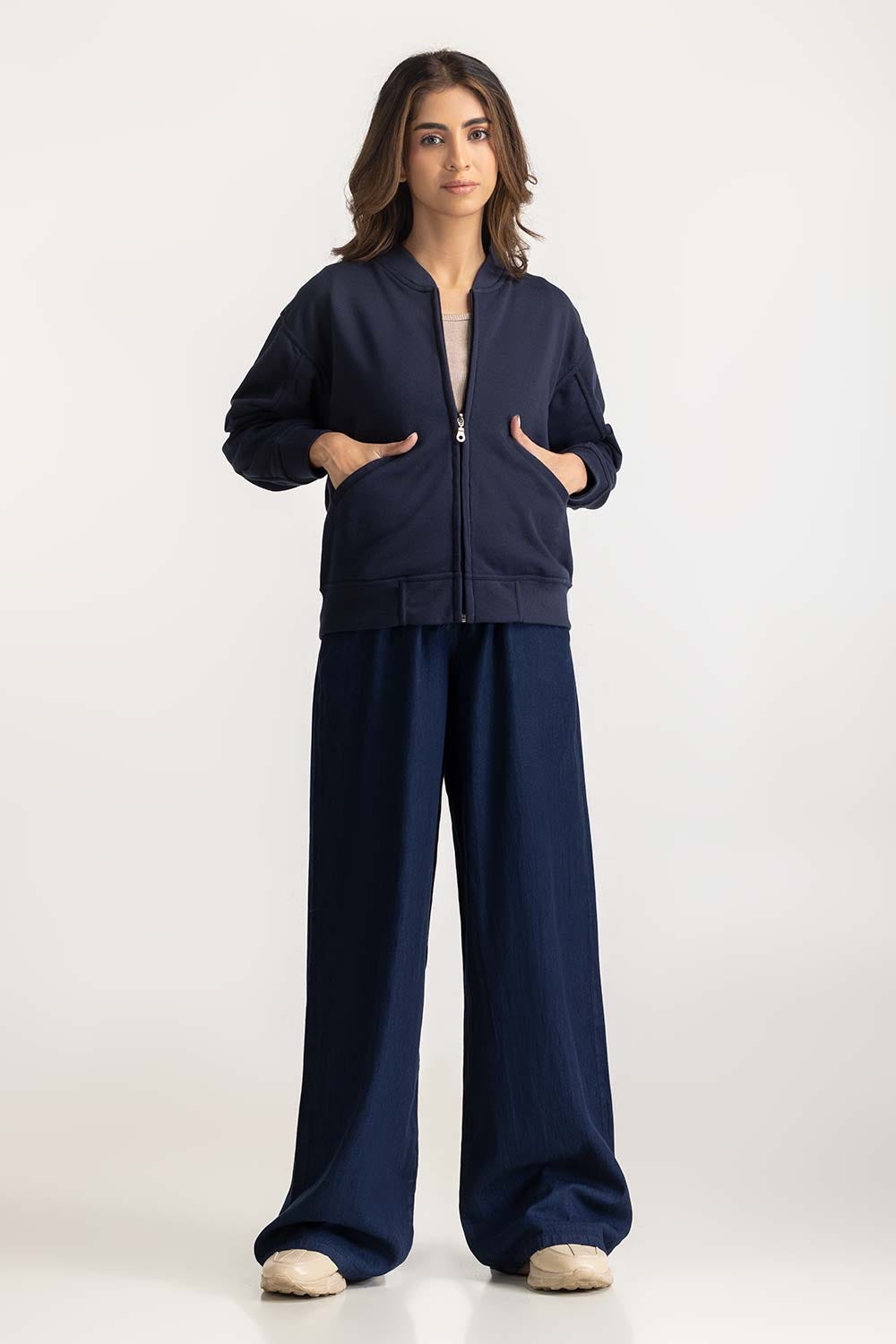 Regular Fit Zipper Sweatshirt