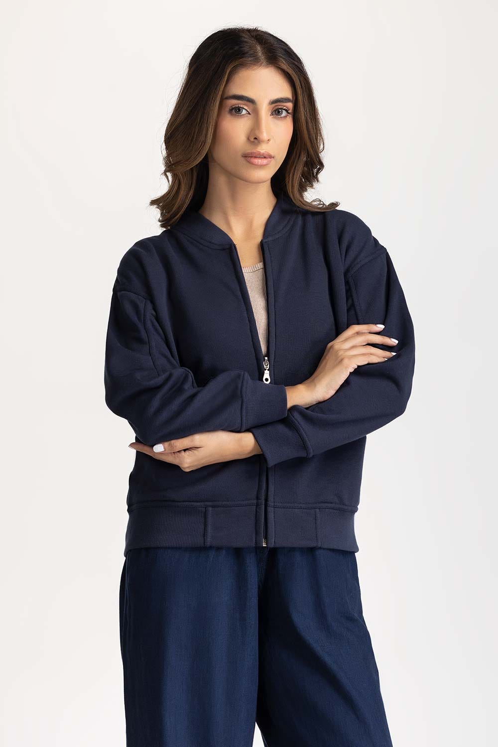 Regular Fit Zipper Sweatshirt