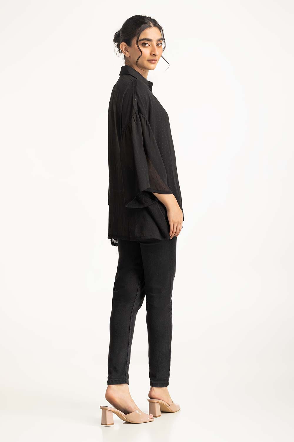 Relaxed sheer shirt