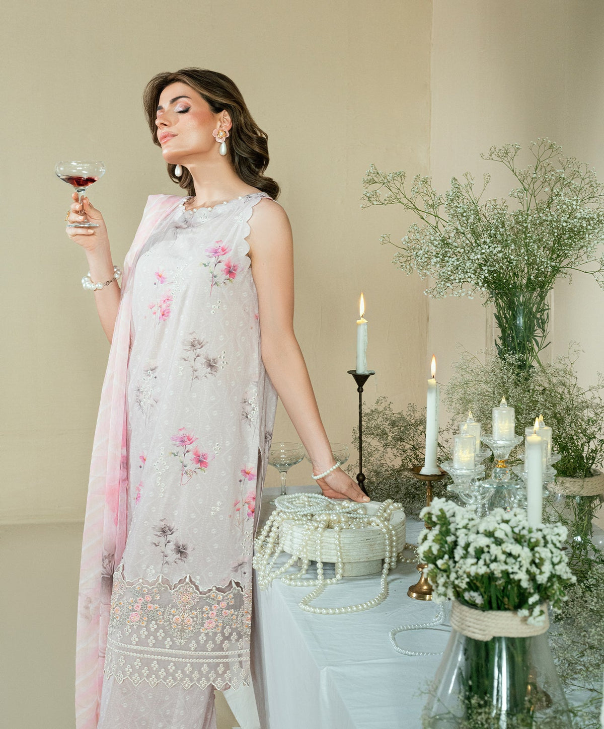 KUNEP-3P-005 MAUVE-LAWN UNSTITCHED 3PC
