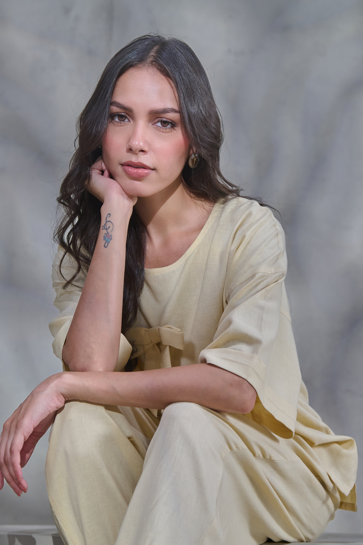 Yellow Linen Co-ord Set