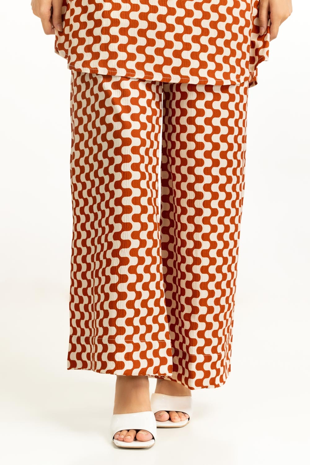 Ripple Crinkle Printed Co-Ord Set