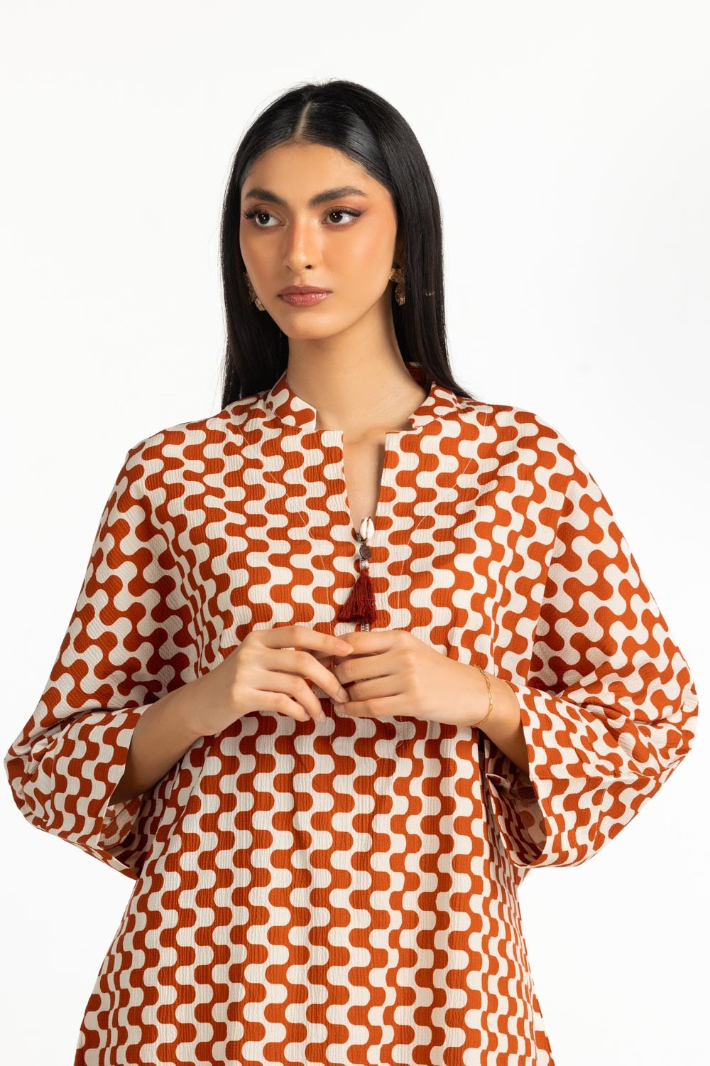 Ripple Crinkle Printed Co-Ord Set