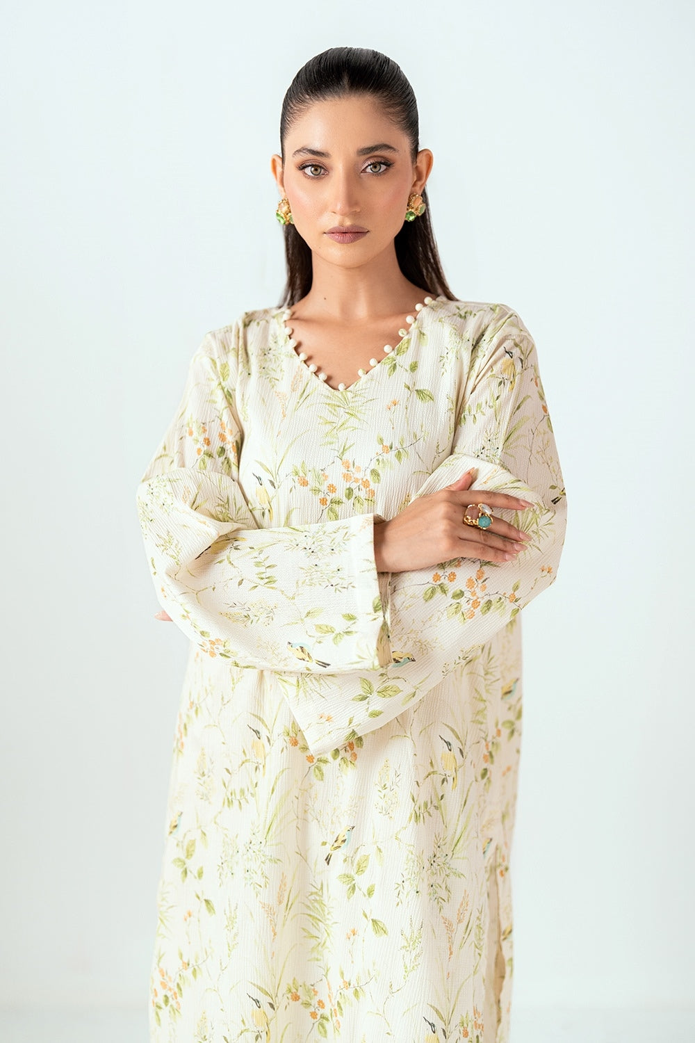 Ripple Crinkle Printed Co-Ord Set