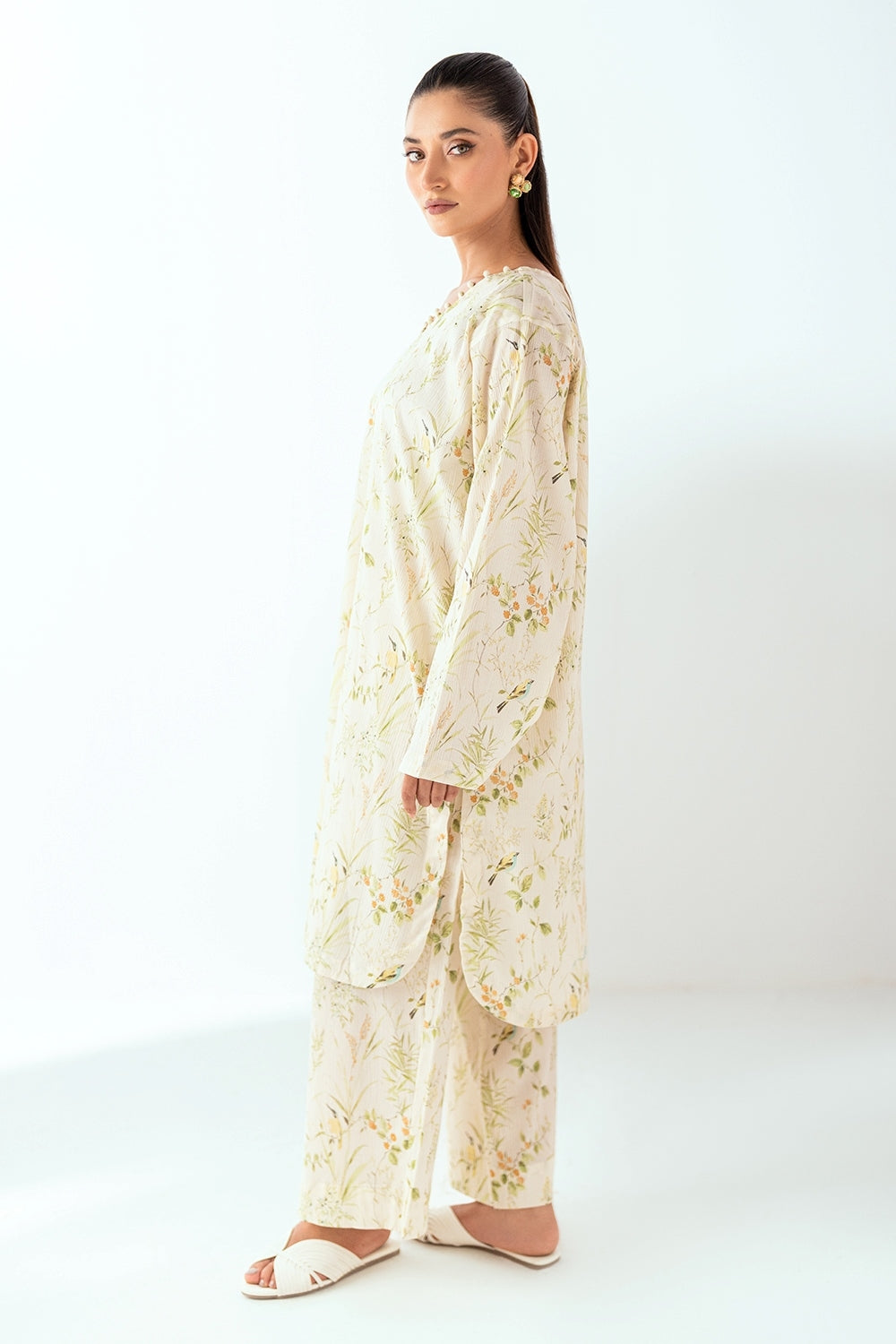 Ripple Crinkle Printed Co-Ord Set