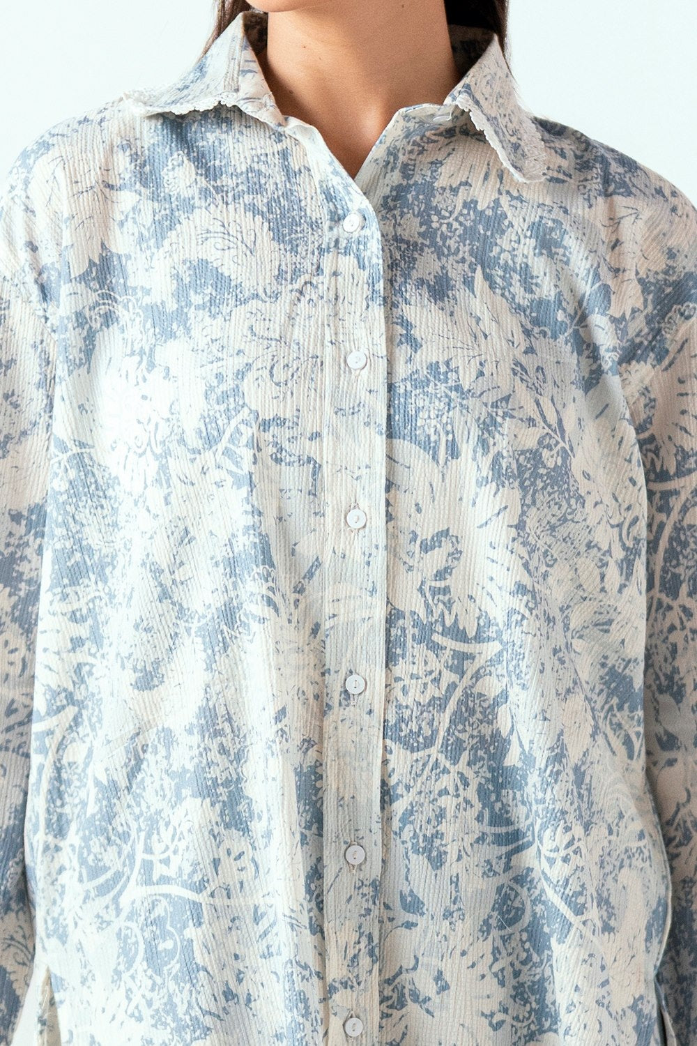 Ripple Crinkle Printed Co-Ord Set