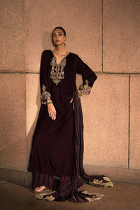 Majestic Plum Velvet Ensemble  (D-05)