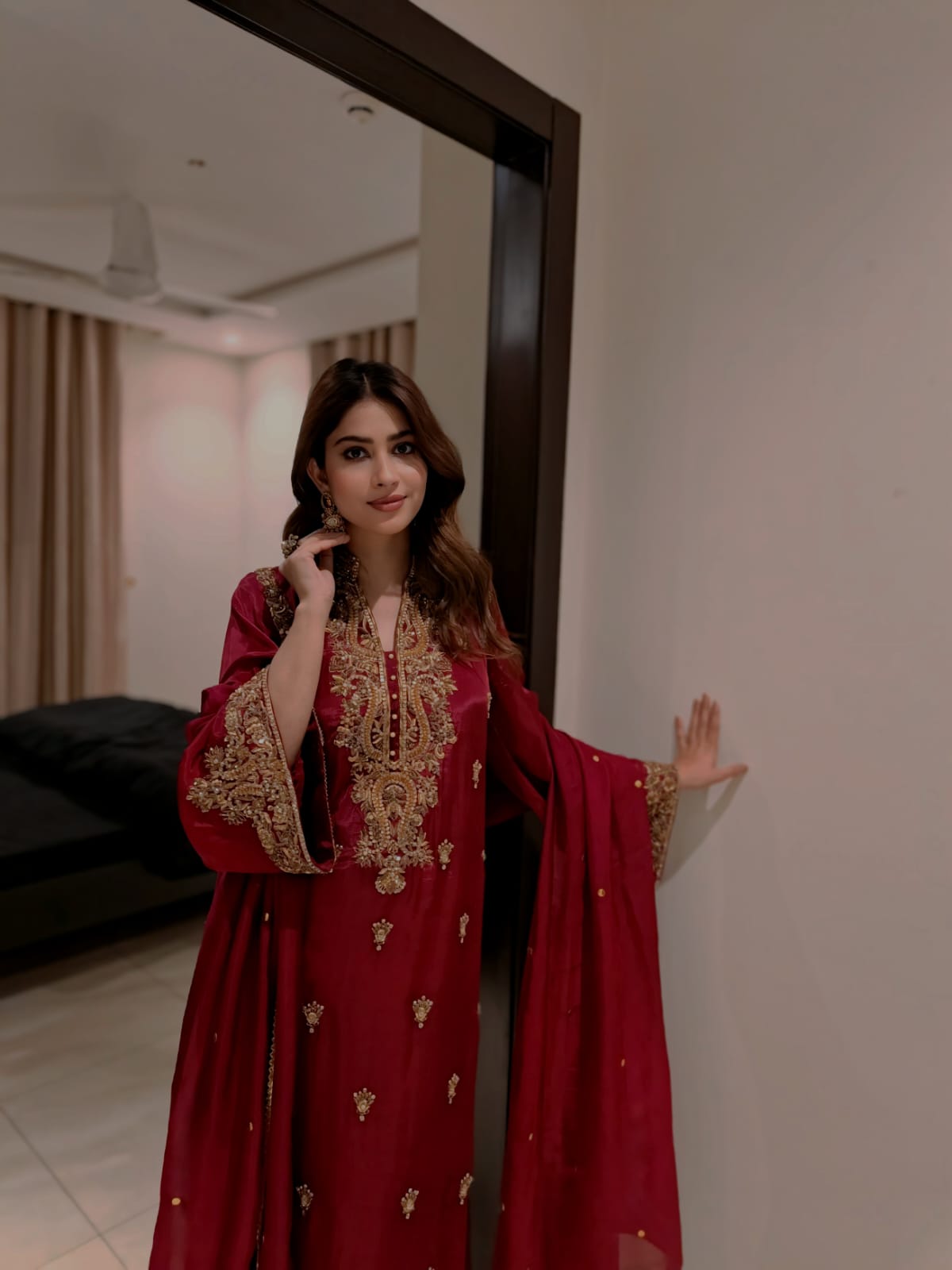 Rubaab Red Festive By AS Studio
